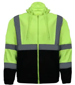2-Tones Fullzip Reflective Fleece Hoodie