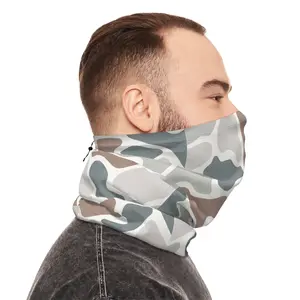 Everything Seamless Camo Face Gaiter - Winter Neck Gaiter With Drawstring with Duck Camouflage Design | Hunting Season | Hunter Accessories | Camouflage Style
