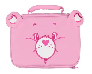 Care Bears Lunch Box Cheer Bear Embroidered Face Design with 3D Ears Insulated Lunch Bag Tote 10"
