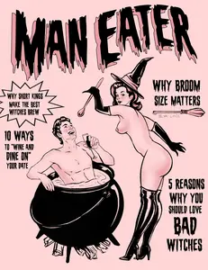 "Man Eater" Pinup Illustration Art Print