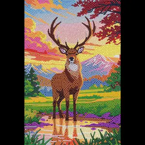 Deer Diamond painting, Crystal Diamond Painting Kit, Frameless