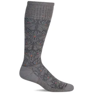 Sockwell Women’s Floral Tapestry | Moderate Graduated Compression Socks - Putty