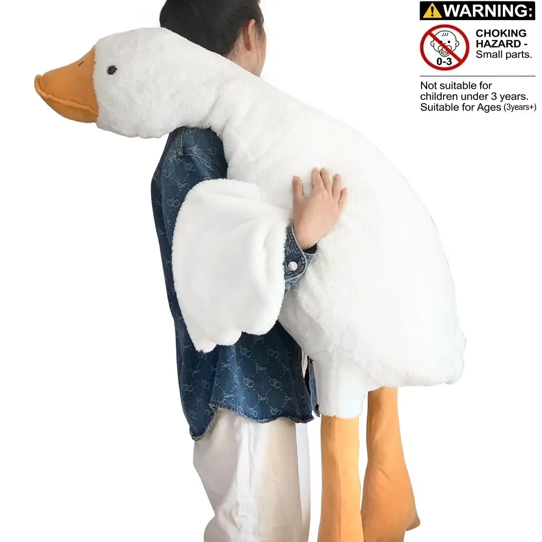 Cute Goose Design Plush Toy, Soft Stuffed Animal Plushie, Soft Adorable Stuffed, Stuffed Toys for Kids and Adults, Lovely Pillow, Huggable Plushie, Birthday Gifts for Children, Soft Cuddly Gift, Cute Stuffies