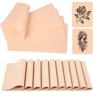Soft Double-Sided Tattoo Practice Skin - Realistic 8x6 Inch Training Skins for Beginners & Pros, Ideal for Tattooing Techniques, Available in Bulk Packs