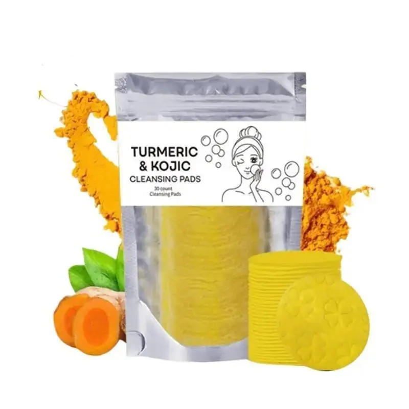 Turmeric Cleansing Exfoliating Pads FacialCleansing Skincare Pack Gentle