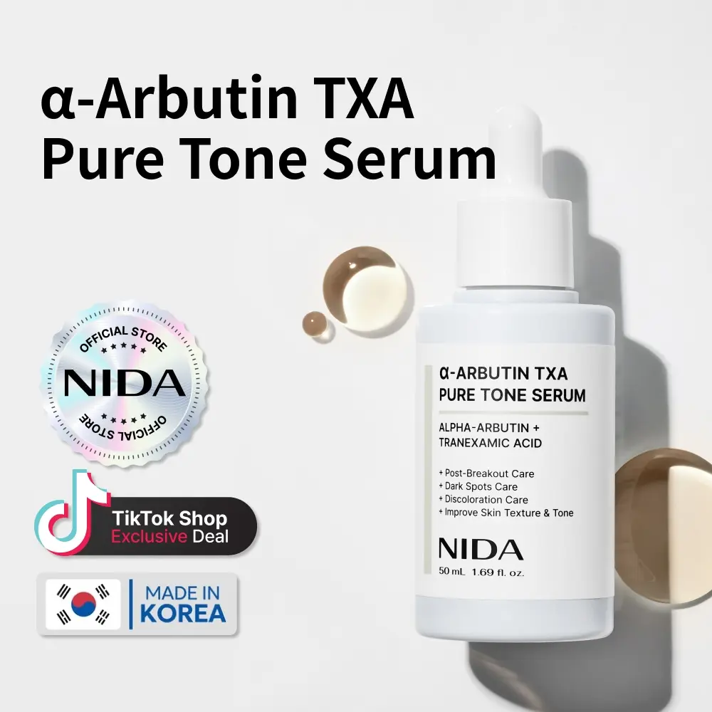 NIDA alpha-Arbutin TXA Pure Tone Serum Dark Spots Skin Tone Glow NIDA alpha-Arbutin TXA Pure Tone Serum Dark Spots Skin Tone Glow