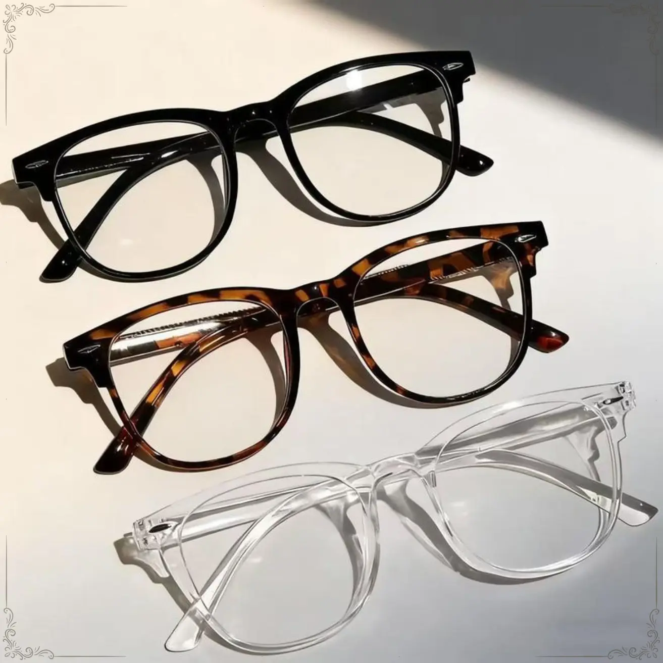 3 Pack Blue Light Blocking Glasses for Women Men, Round Computer Glasses Anti Eye Strain/UV/Glare Gaming Glasses