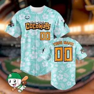 Custom Name Number Baseball Jersey 2026, Loco Beach Coconuts Jersey, Tropical Summer Shirt, Personalized Game Day Outfit, Unisex Streetwear Jersey #baseballjerse #summerfit #beachoutfit #gamedayfit