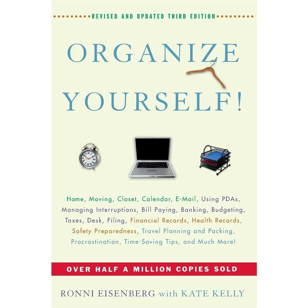 Like New Life Organization Paperback Book by Ronni Eisenberg, Kate Kelly - 304 Pages, English Language, Used Self-Help Literature Book for Personal Organization