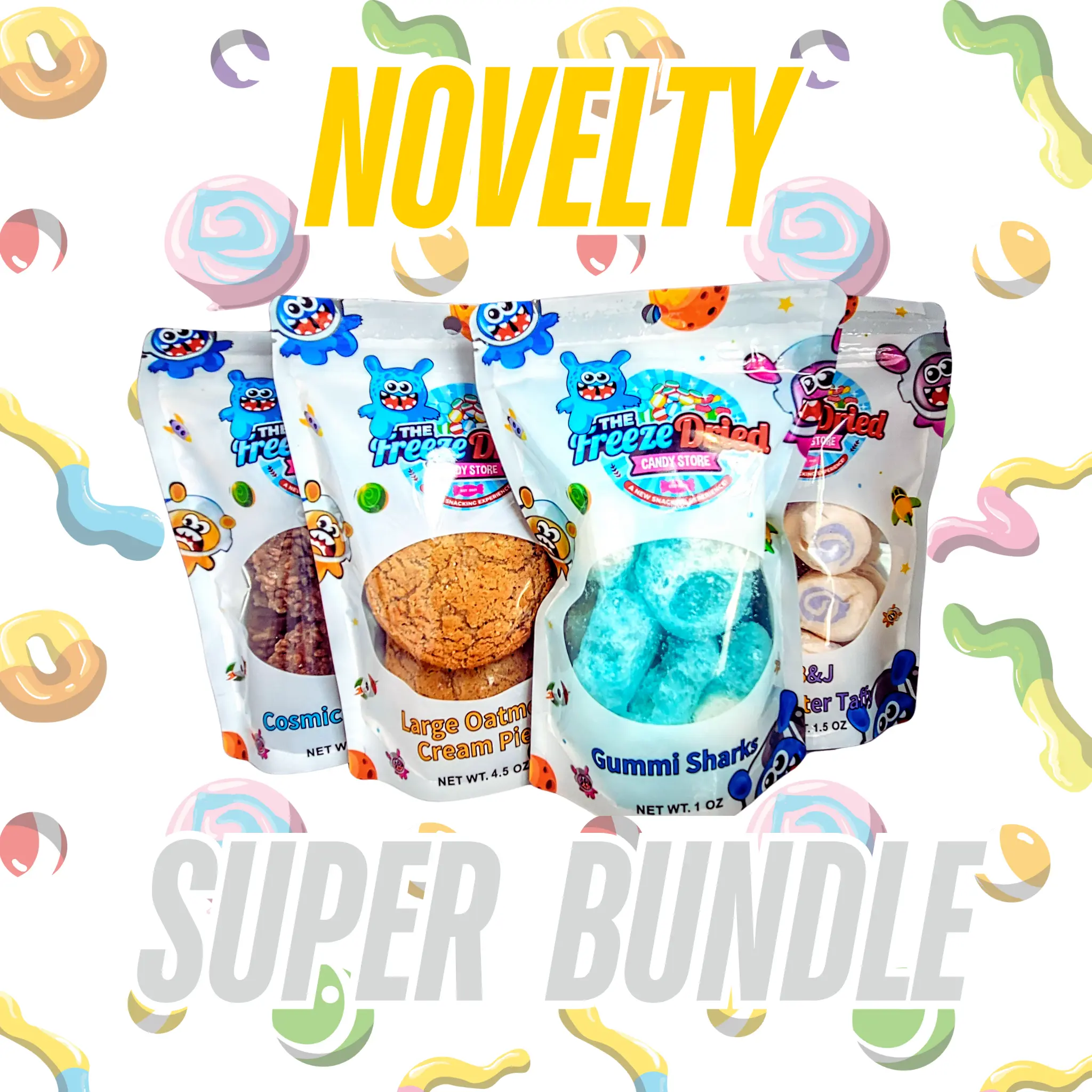 Freeze Dried Candy One Of A Kind Novelty Super Bundle freeze-dried candy