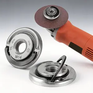 Angle Grinding Tool Flange Nut 5/8-Inch-11 Quick-Clamping M14 Locking Nut for Power Tool Accessories Replacement Fixing Cutting Disc