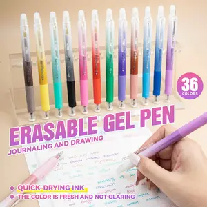 24 Color Erasable Highlighters Set, 36 Vibrant Colors Marker Pens, Ideal for School & Office Use, Perfect Gift for Students, Writing Pen, Writing Stationery