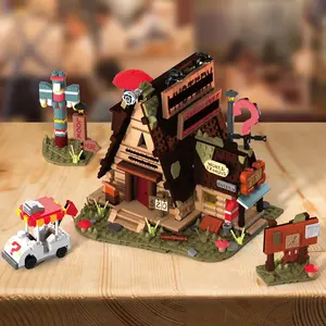 1125PCS Mystery Shack Building Blocks Set Model Toys Cabin House Building Kit MOC Street View Assembly Bricks kit, Educationl Toy For Holiday Gifts