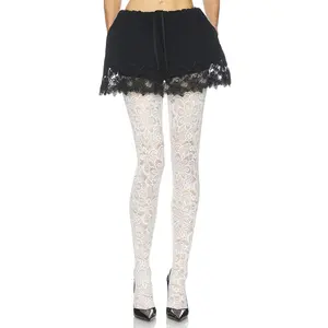 Helsa The Scrunchie Skort in Very Heavy Crepe in Black