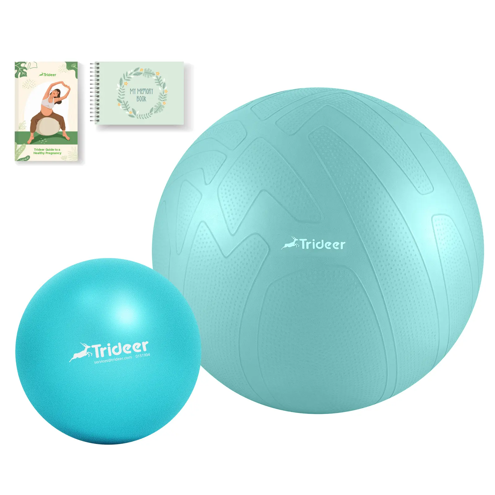 Blue75cm+Turkis Pilates Ball 9 Inch