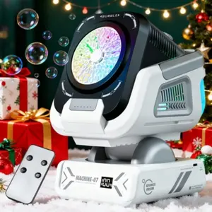 Upgraded Party Bubble Machine 1800mah Rechargeable, Includes 50ML Concentrate, Dilutable to 1000ML, Ideal for Kids, Weddings, Parties, Outdoor Use