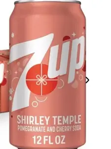 7up Shirley Temple Pomegranate And Cherry Soda Flavored 1 Can 12 FL oz