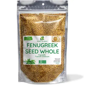 Fenugreek Seed Whole - Cut Trigonella Seeds for Herbal Tea - 4 oz | Herb To Body