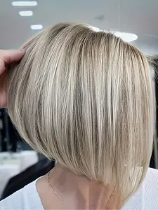 Women's Casual Synthetic Wig, Gradient Bob Hair, Heat Resistant Fiber, All Seasons Wear, Halloween Cosplay Option, Glueless Bob Wig, Glueless Wigs, Straight Wig