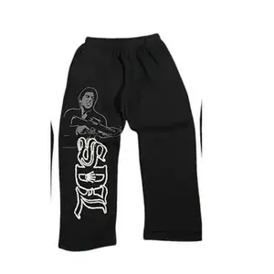 Men's S-DL Classic Black Sweatpants, Streetwear Outfit, Sports Sweatpants, Hip Hop Style, Trendy Outdoor Wear Daily Wear, Designer Clothing, Gift for him for her, Birthday's gift