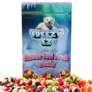 FREEZE DRIED ASSORTED FRUIT  BALLS CANDY 3.6 oz (1 PACK) Sweet Candies Snack