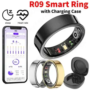 Smart Ring for Men Women Heart Rate Blood Oxygen Body Temperature Monitoring Fitness Tracker For Xiaomi Samsung iOS Android Rechargeable Wearable