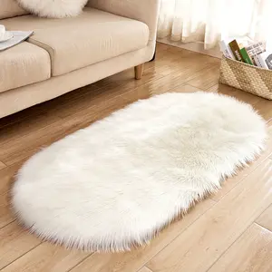 A minimalist style oval long carpet - Fluffy Modern Rug, Decorative Rugs, Fuzzy Rug, soft and sticky home decoration, suitable for living rooms, bedrooms, and reading corners, perfect for Christmas, Thanksgiving, and winter warm indoor upgrades