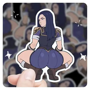 Caitlyn Kiramman Arcane Cheeky  Vinyl Sticker, Arcane Caitlyn Sticker,