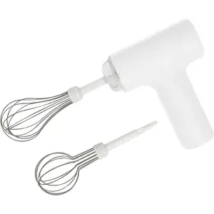 Cordless Electric Egg Beater – USB Rechargeable, 3-Speed Mixer with Replaceable Sticks for Baking, Whipping Cream & More