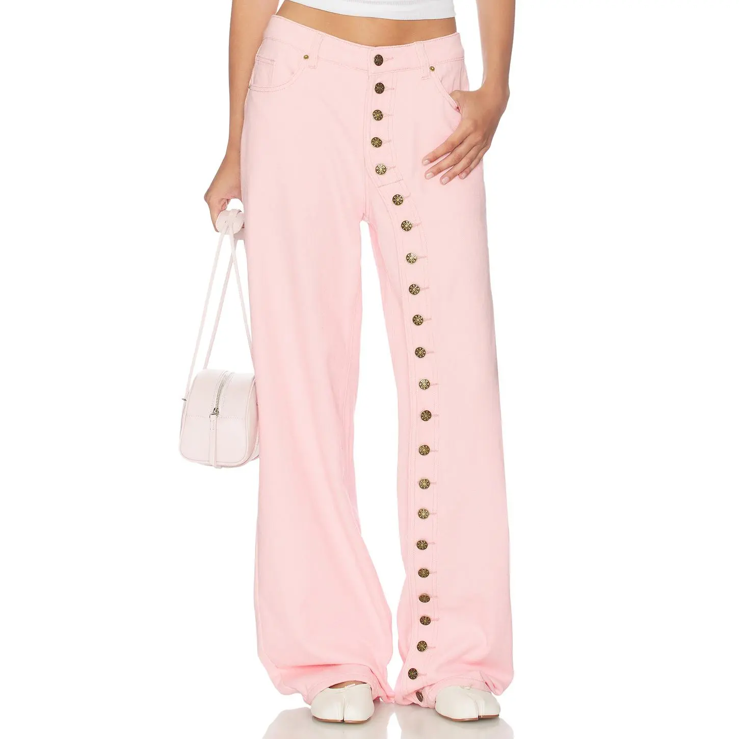 LIONESS Penny Jeans in Soft Pink