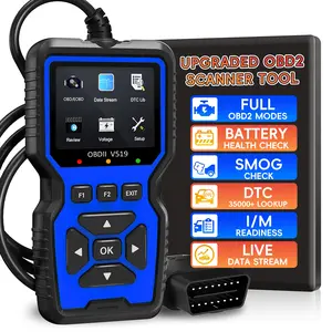 Obd2 Scanner Diagnostic Tool with Battery Tester, Car Code Reader, Print Data to Cloud, Clear Engine Error Codes, Fast Start, Fits All Obdii/eobd Vehicles, Automotive Scan Tool