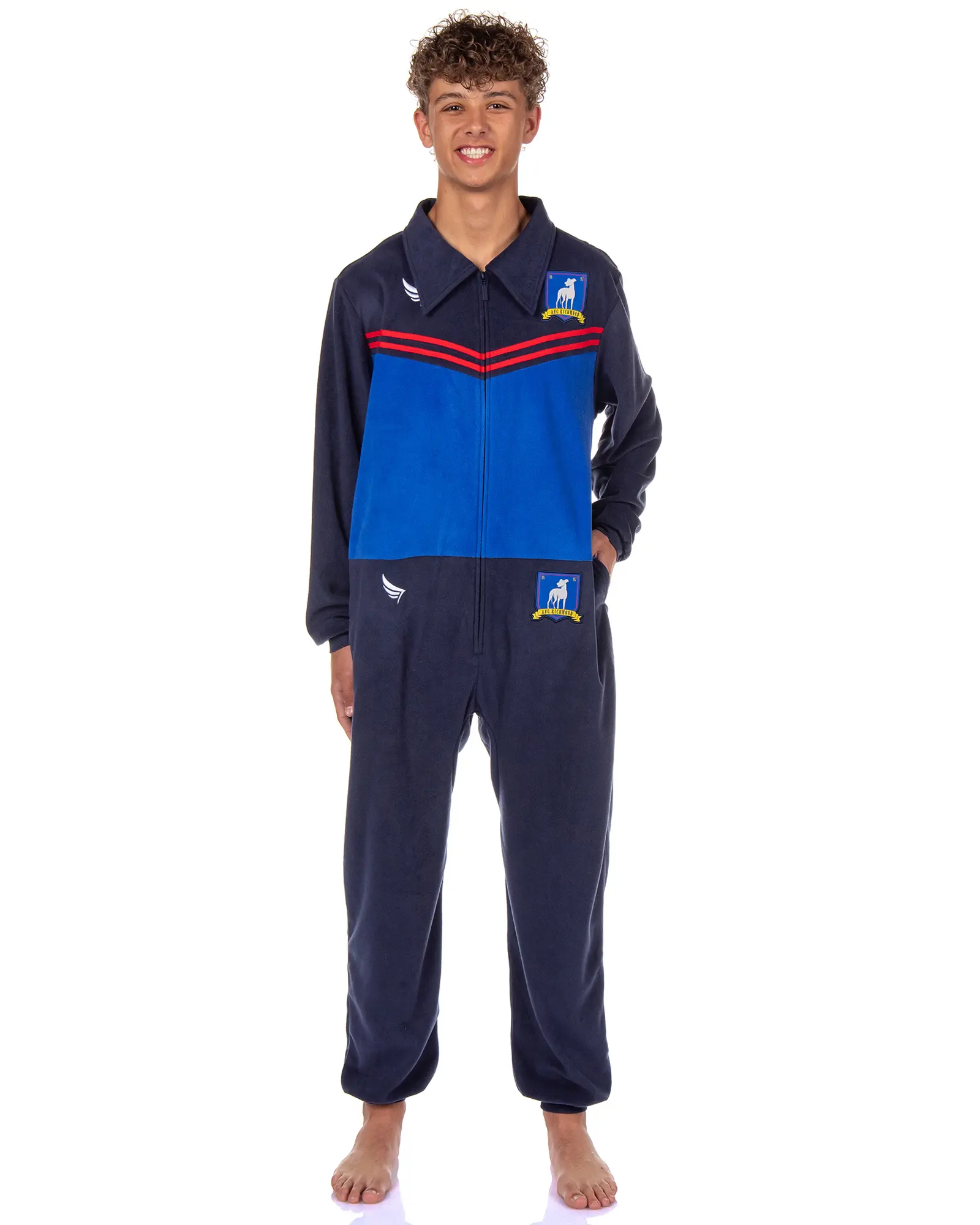 Ted Lasso Union Suit Adult AFC Richmond Costume Track Suit One Piece Pajama Outfit