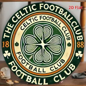 Celtic Football Club Metal Plaque, Retro Metal Logo Wall Art, Home Decor, Living Room Decor, Ideal Gift for Sports Fans, Suitable for Bedroom, Kitchen, Game Room, Garden, Porch, Bar, Restaurant, Decor