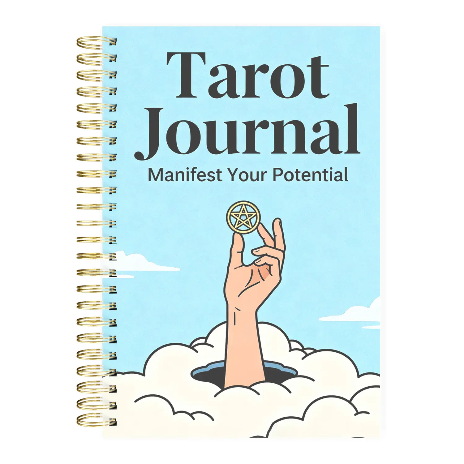 Tarot Journal A5 Notebook for Daily Card Reading Reflection Tracking & Divination Manifestation with Durable Binding & Compact Size for Beginners & Experts