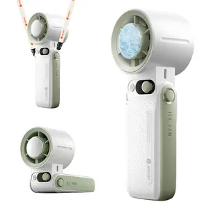 JAMAY Portable fan, Portable Handheld Turbo Fan, Handheld High Speed Fan, 199 Adjustable Levels, Up to 30 hours of use, One-Click Semiconductor Cooling, Foldable Design, Ideal for Summer Travel & Outdoor Activities, Summervibes summerwins