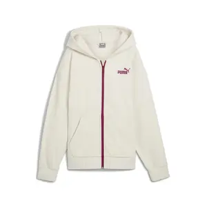 PUMA Womens Essentials Elevated Winterized Hoodie Athletic Outerwear Casual - White