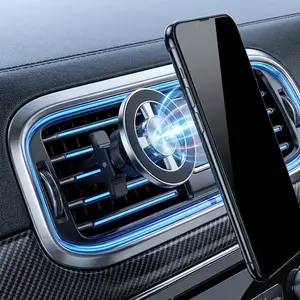 Magnetic Car Vent Phone Mount Strong Hold Anti-Shake Air Vent Cell Phone Holder for iPhone Android GPS Dashboard Universal