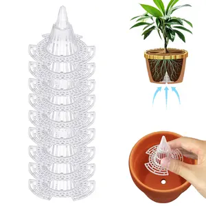 Upgraded Pot Hole Drainage Mesh Screen Pads 10 Pack, Breathable Hydrophobic Planter Bottom Grid Mats, Anti-Root Rot Soil Leakage Prevention Gasket for Bonsai Succulent Outdoor Indoor Gardening Plants