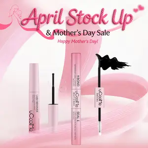 [Upgrade New] uCoolMe 2-in-1 Bond & Seal Lash Glue, Waterproof Strong-Hold for Cluster Lashes, Beginner-Friendly Makeup Essential, Includes Remover, Spring Glow-Up Item, Bond Seal Glue