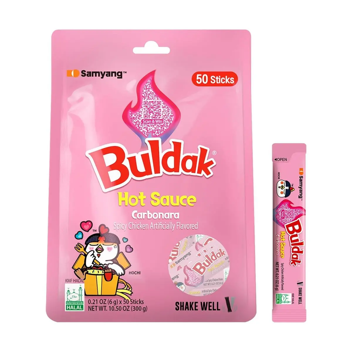 SAMYANG Buldak Hot Chicken Sauce Creamy Bacon Cheese Flavor 300g - Korean Spicy Sauce