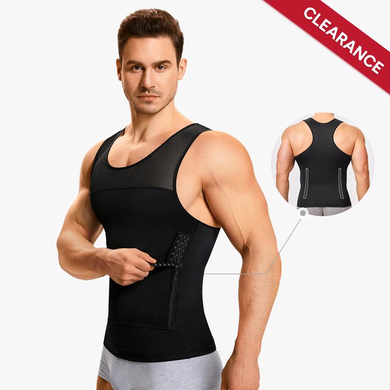 【Only Big Size】Men's Waist Reducing Shapewear Tummy Control Shapewear Waist Trainer Comfy Stretchy Waist High Stretch Shapewear dealsforyoudays