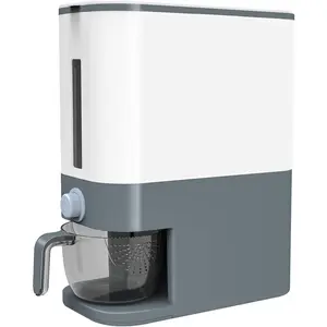25 Lbs Cereal & Rice Dispenser - Airtight Countertop Container for & Pantry, Dispensador de Arroz