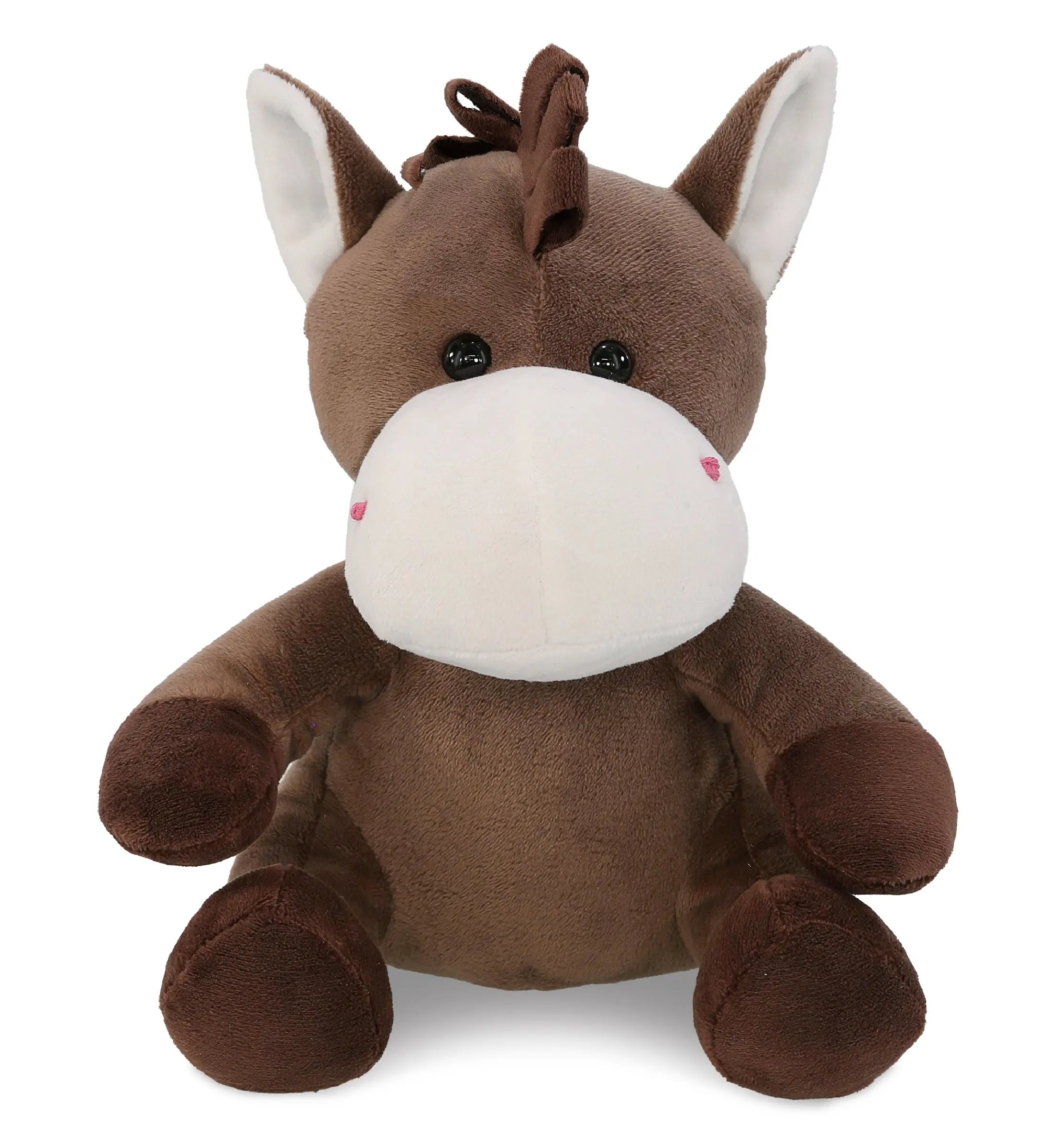 1 Horse Stuffed Animal, 7lx5wx8h Inches Plush Horse Toy, Animal Stuffed Toys for Valentine's Day & Baby Entertainment