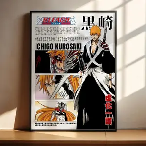 Bleach Anime Poster - Ichigo Kurosaki Anime Art Print Anime Gifts