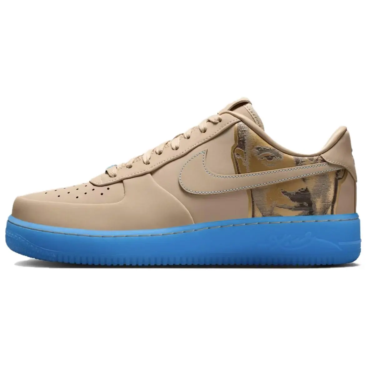 NIKE Kobe Bryant Edition Air Force 1 Low Mensfashion Athletic Shoes - Linen Material Sports Footwear, Gym Shoe, Athletic Wear, Low Cut, Small, Male, U.s. Sizes, Subtle Detailing, Linen Upper, Creamy Linen
