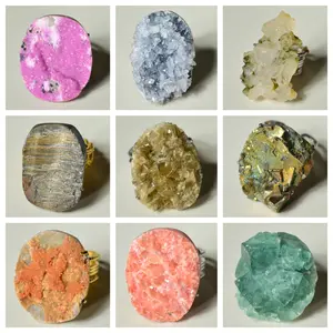 [No.350-358 Tray #13]Unique handmade crystal ring