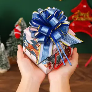 20PCS Large Pull Bows,Wedding Gift Blue Ribbon Bow,Party Birthday Holiday Gift Wrapping Bow,for Christmas Gifts,Weddings,Parties,Birthday Parties,Gift Decoration,Flowers classroom