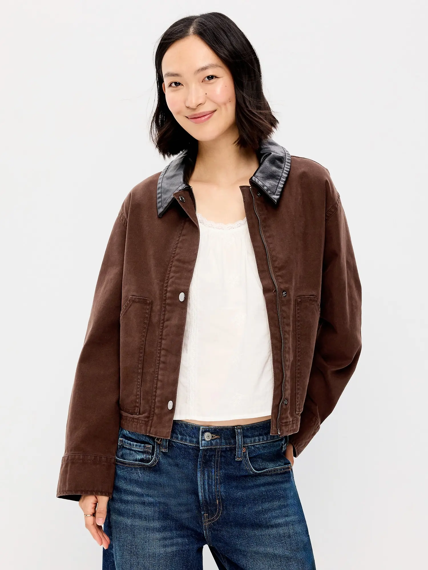Old Navy Women's Cropped Barn Jacket