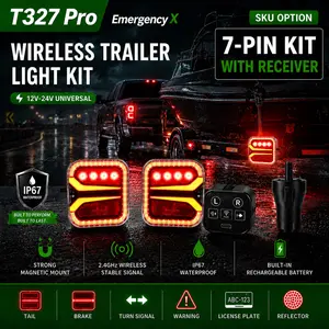 [FathersDayGift] AgriEyes T326/T327/T312 Emergency Series Wireless Trailer Light Kit – 6 Lighting Modes, IP67 Waterproof, Magnetic Installation, Father's Day Gift