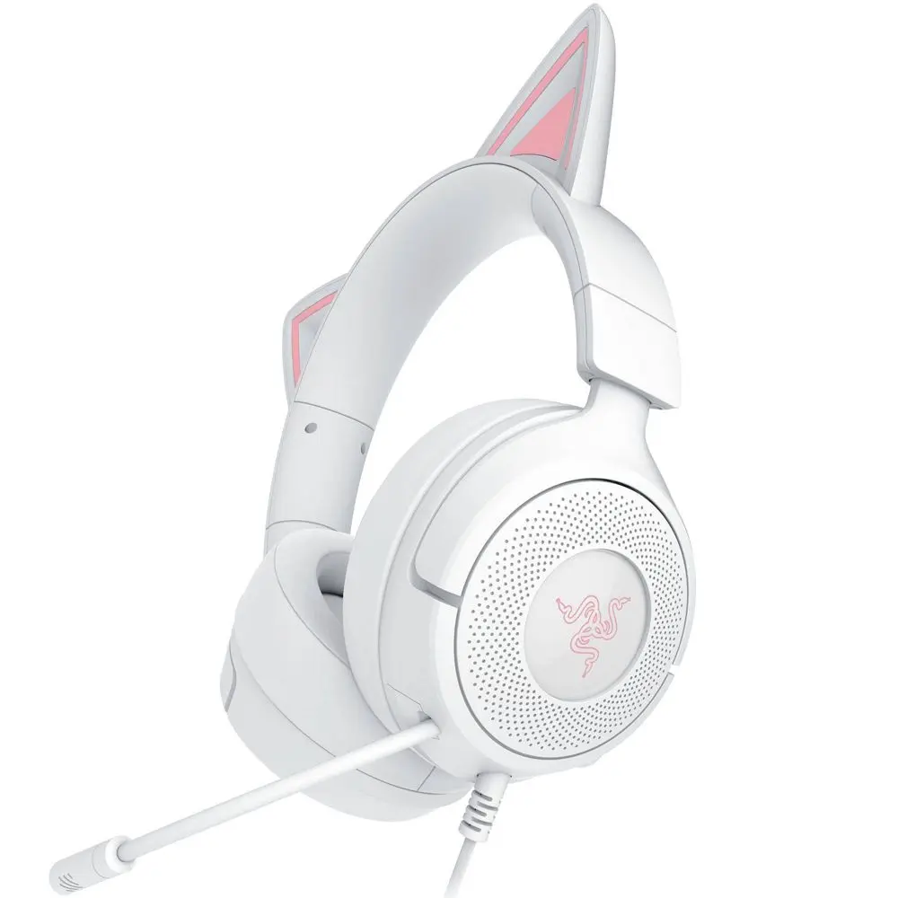 Razer Kraken Kitty V3 X Wired Headset for Gaming - White Razer Kraken Kitty V3 X Wired Headset for Gaming - White